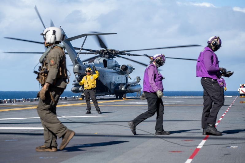Flight Operations aboard USS America (LHA 6)