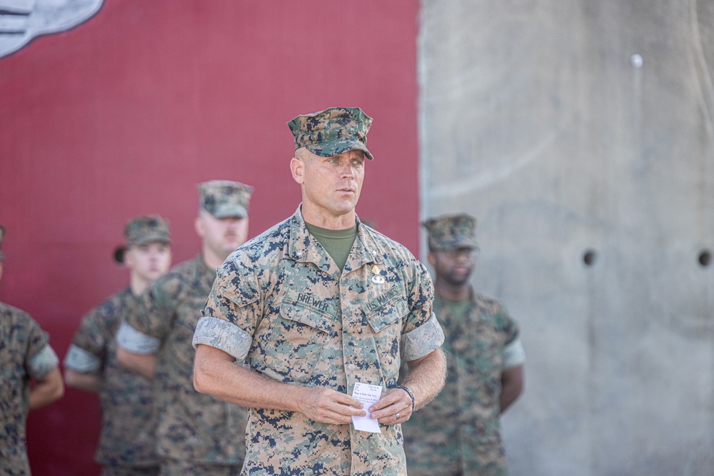 Bravo Company, 3d Reconnaissance Battalion Change of Command Ceremony