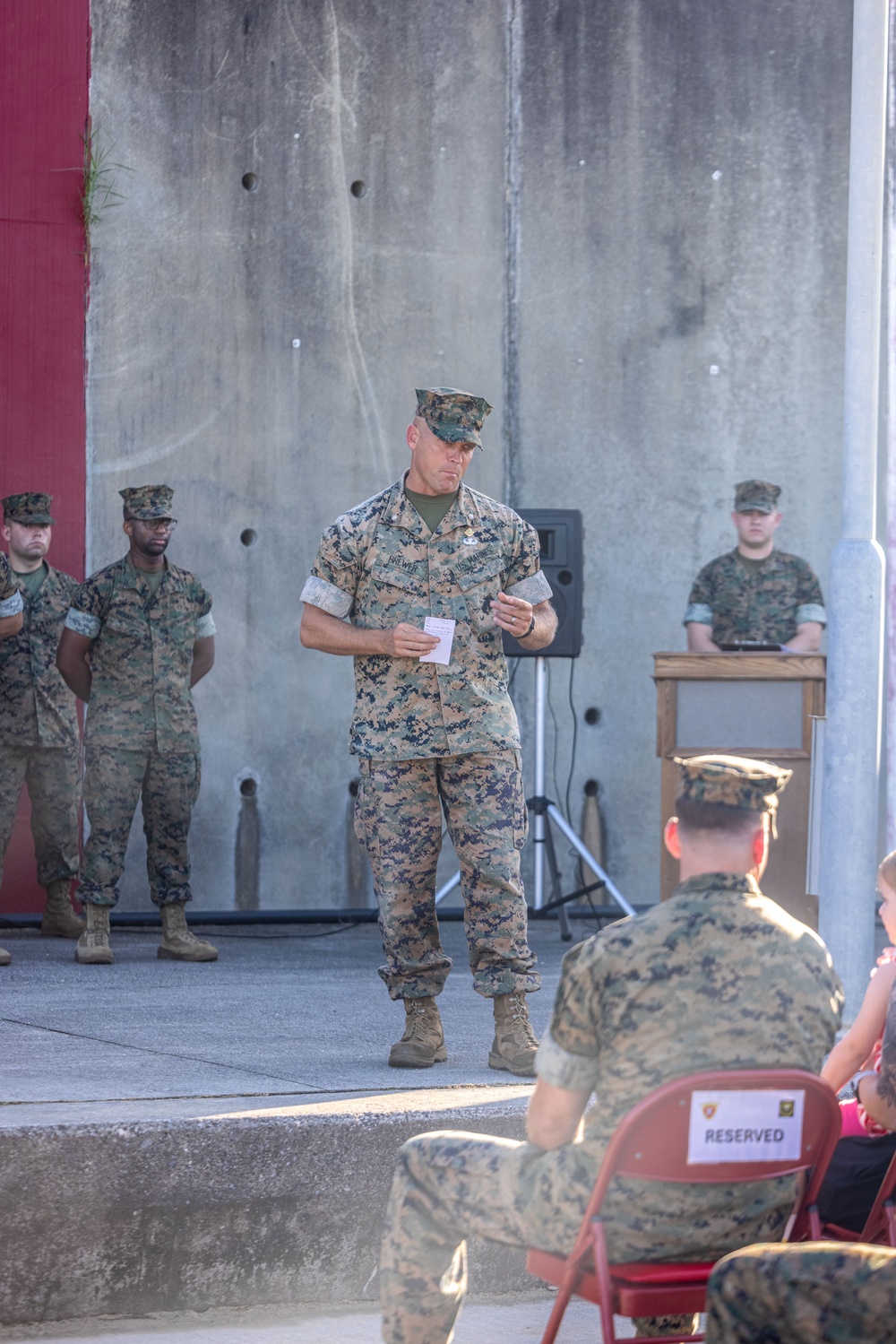 Bravo Company, 3d Reconnaissance Battalion Change of Command Ceremony