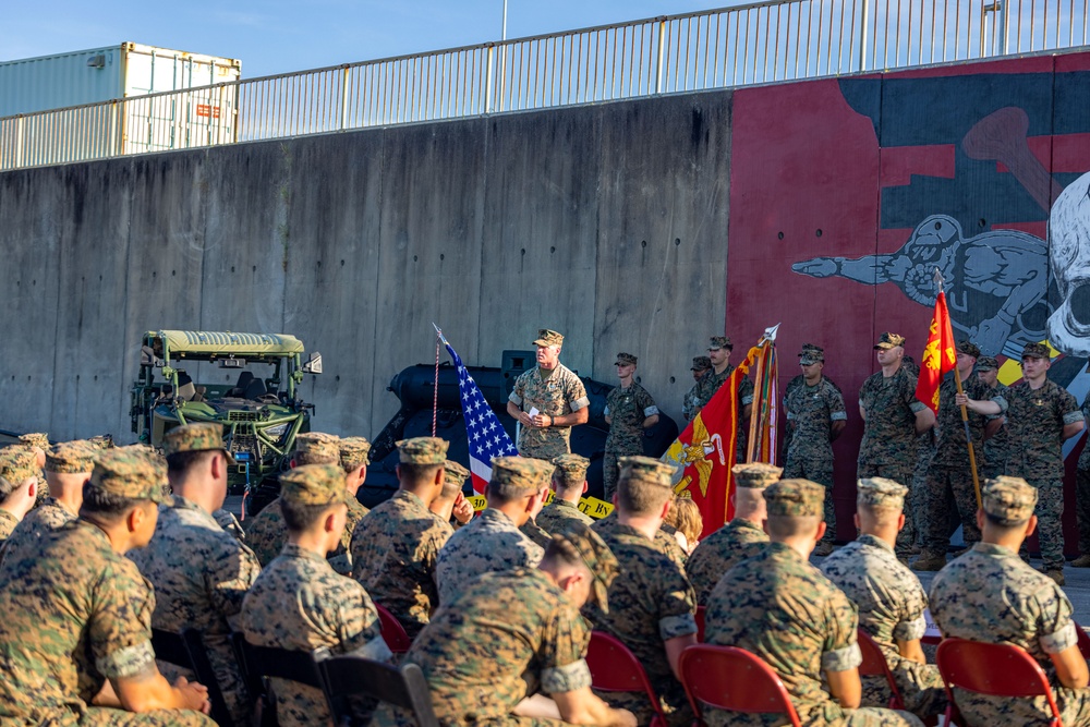 Bravo Company, 3d Reconnaissance Battalion Change of Command Ceremony