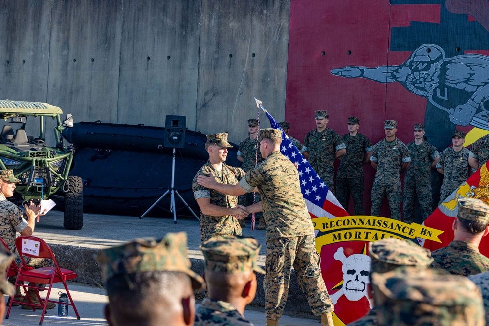 Bravo Company, 3d Reconnaissance Battalion Change of Command Ceremony