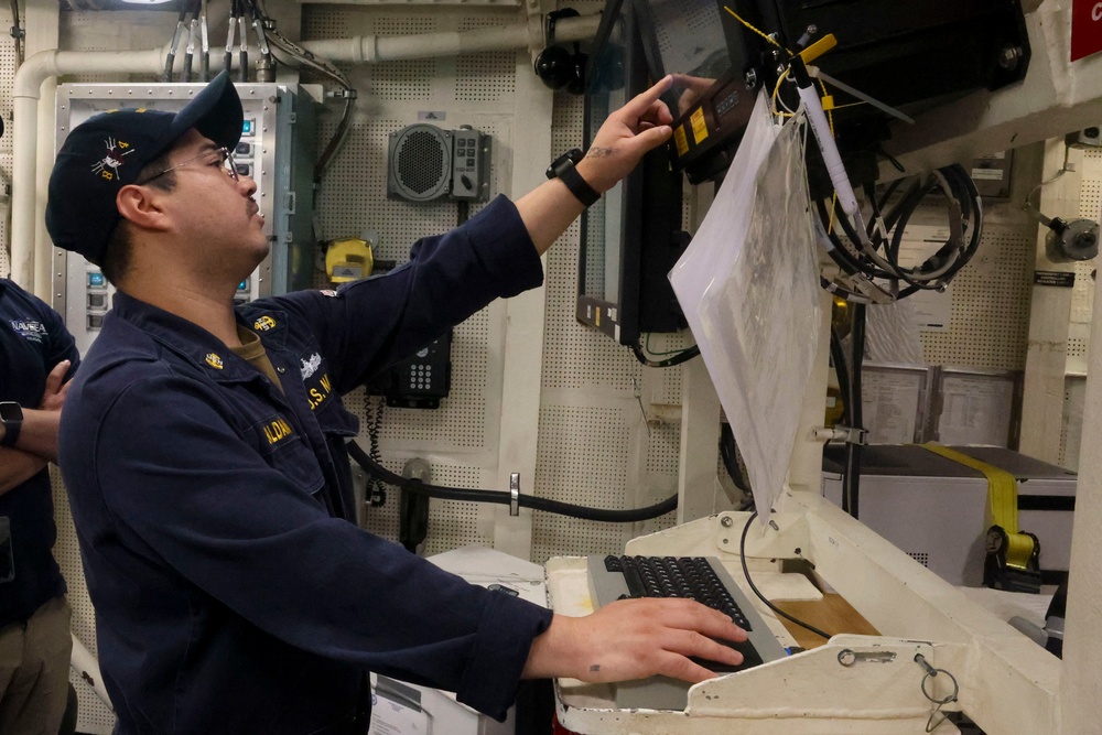 GSEC Javier Saldana visually reviews mechanical tolerance levels