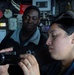 ISC Ameer Mcrae and IS2 Leslie Lopez review visual information (VI)