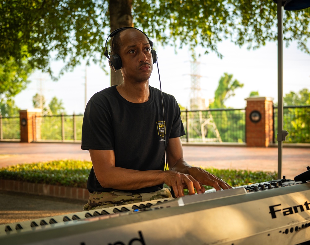246th Army Band preforms in Columbia