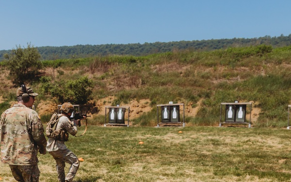 B Co., 1-112 IN BN Practices Urban Rifle Marksmanship