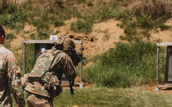 B Co., 1-112 IN BN Practice Urban Rifle Marksmanship