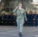 USS Tripoli’s Admin Officer and the G3 Divisional Officer are Piped Ashore