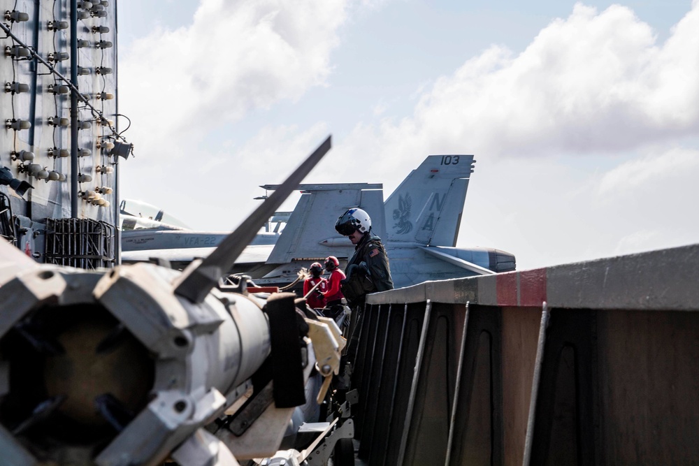 Nimitz Sailors Move Ordnance