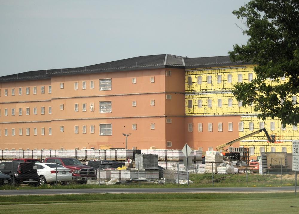 June 2025 barracks construction operations for East Barracks Project at Fort McCoy