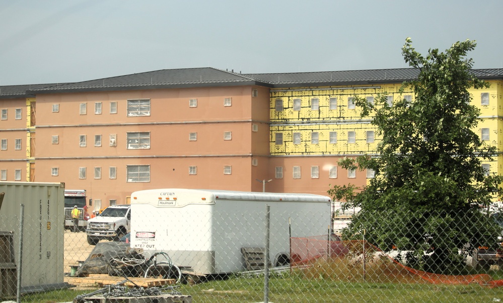 June 2025 barracks construction operations for East Barracks Project at Fort McCoy