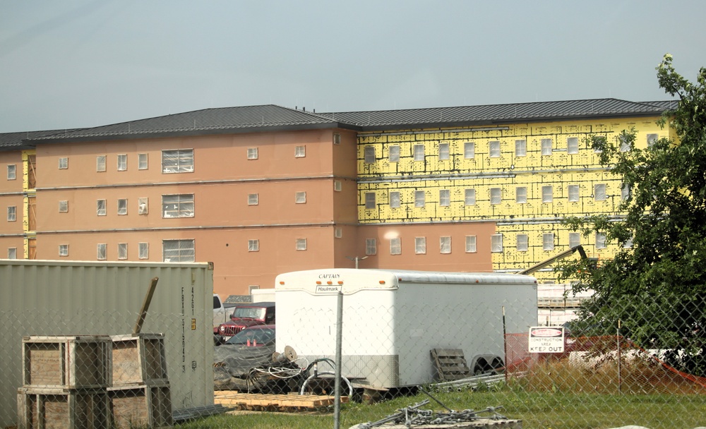 June 2025 barracks construction operations for East Barracks Project at Fort McCoy