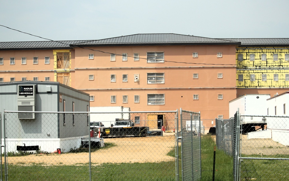 June 2025 barracks construction operations for East Barracks Project at Fort McCoy