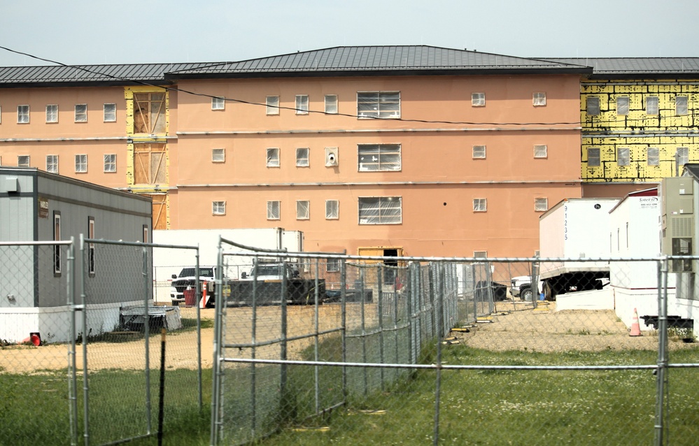 June 2025 barracks construction operations for East Barracks Project at Fort McCoy