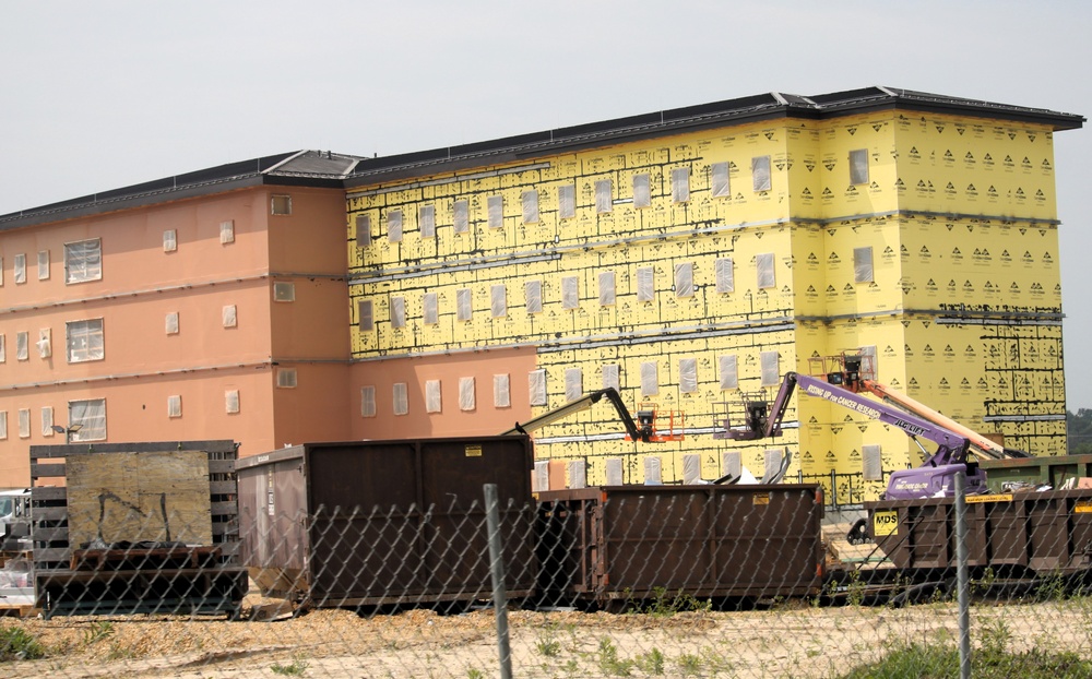 June 2025 barracks construction operations for East Barracks Project at Fort McCoy