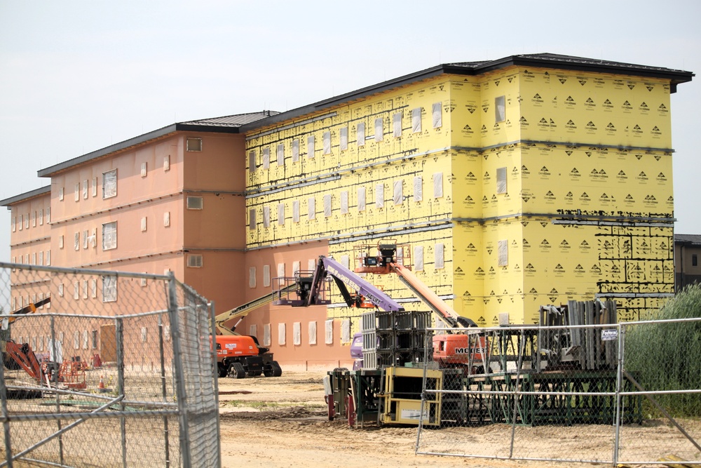 June 2025 barracks construction operations for East Barracks Project at Fort McCoy