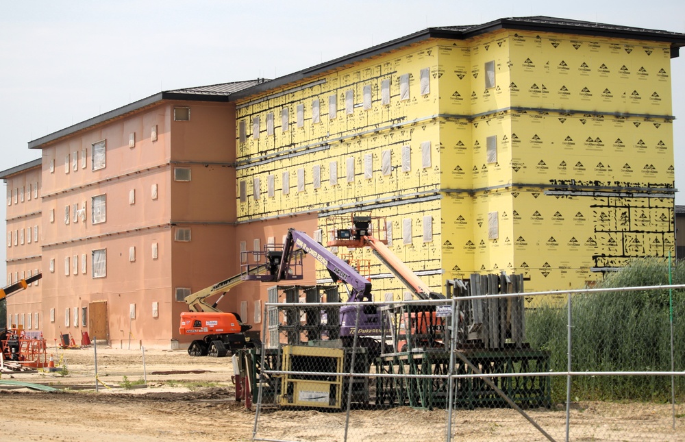 June 2025 barracks construction operations for East Barracks Project at Fort McCoy