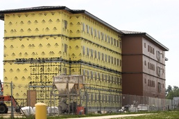 June 2025 barracks construction operations for East Barracks Project at Fort McCoy