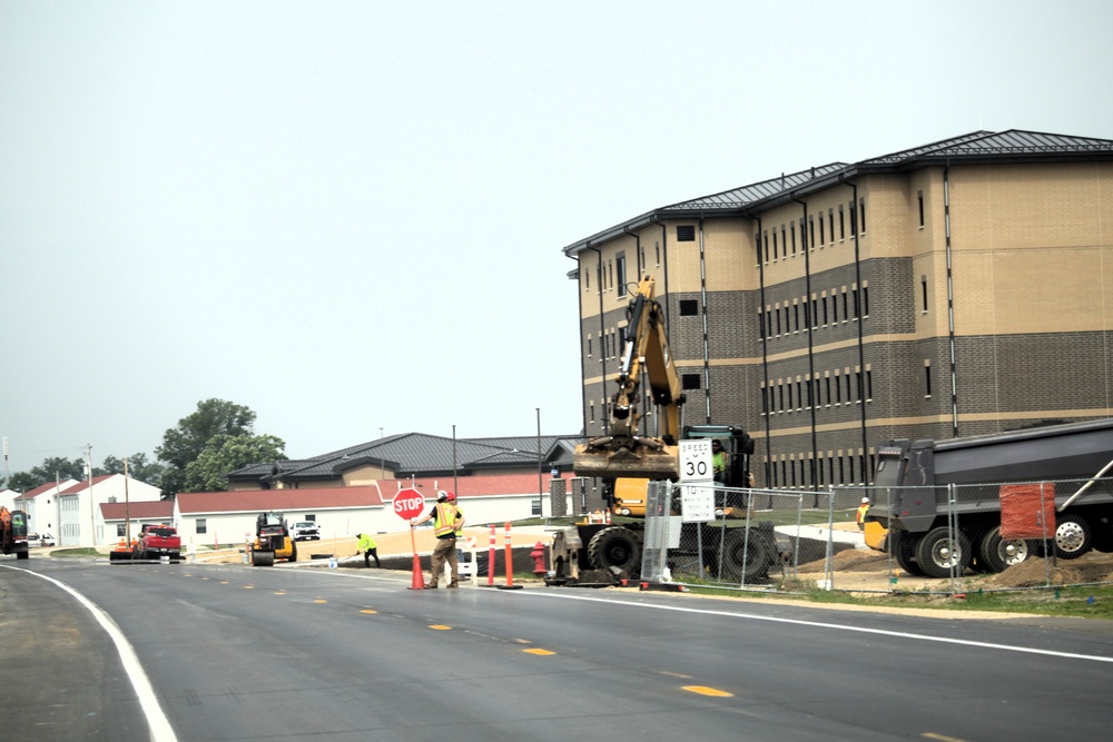 June 2025 construction operations for South Barracks Project at Fort McCoy