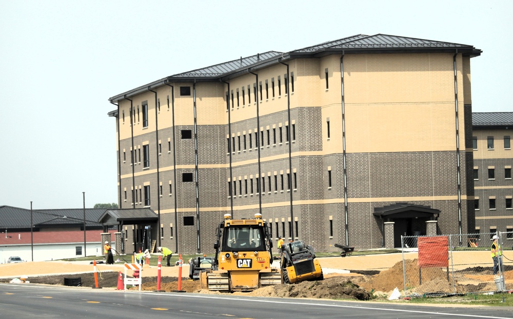 June 2025 construction operations for South Barracks Project at Fort McCoy