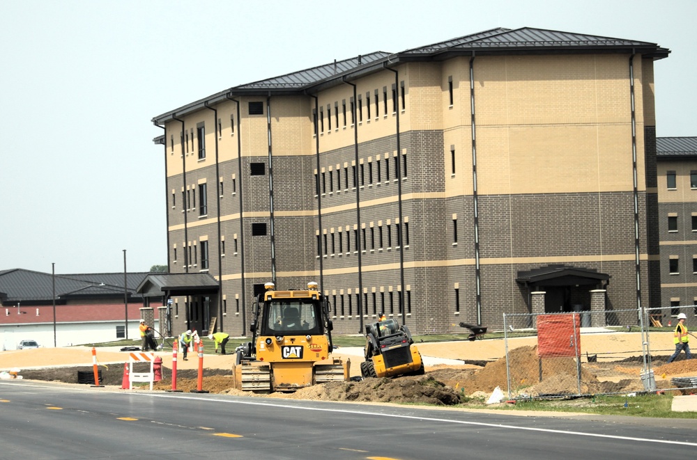 June 2025 construction operations for South Barracks Project at Fort McCoy