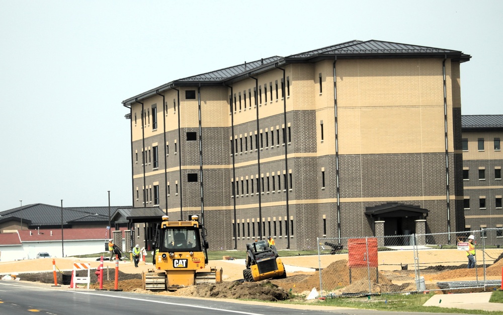 June 2025 construction operations for South Barracks Project at Fort McCoy