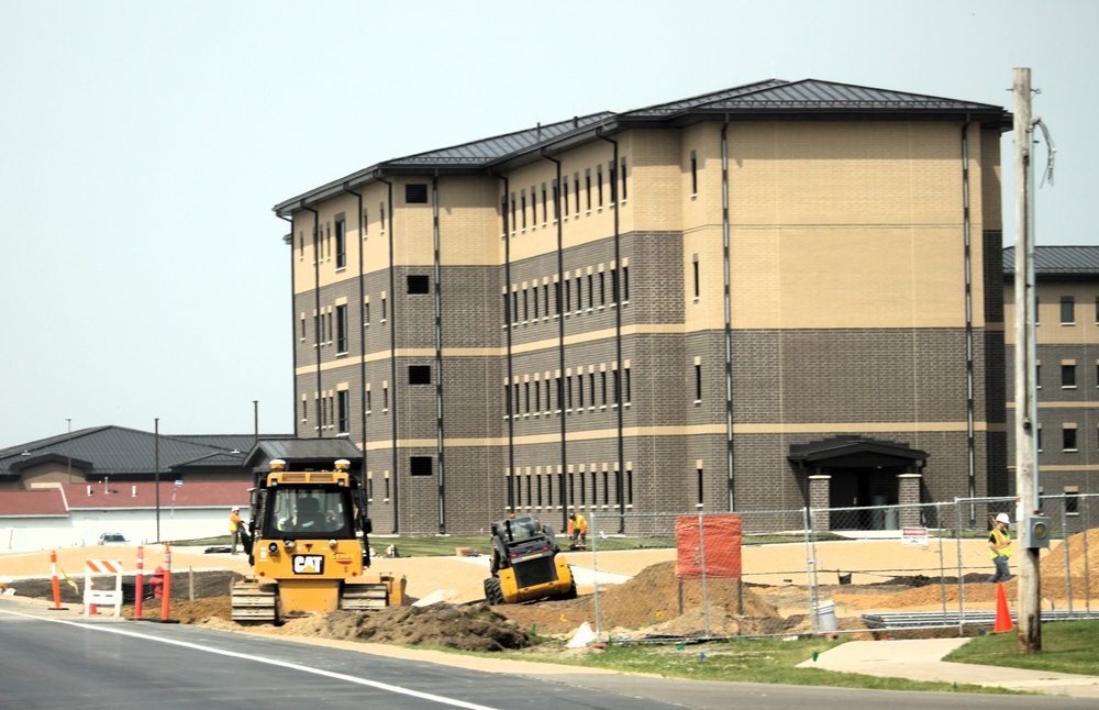 June 2025 construction operations for South Barracks Project at Fort McCoy