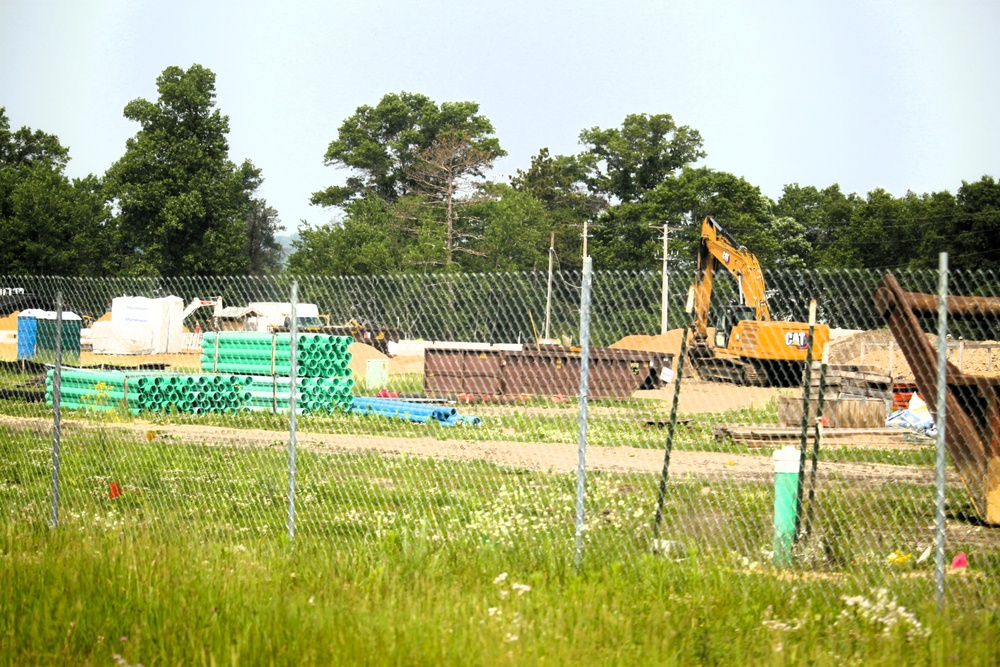 June 2025 construction operations for $55.75 million Collective Training Officers Quarters Project at Fort McCoy