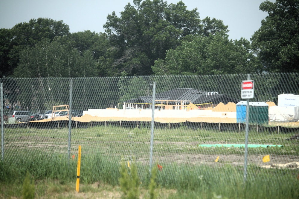 June 2025 construction operations for $55.75 million Collective Training Officers Quarters Project at Fort McCoy