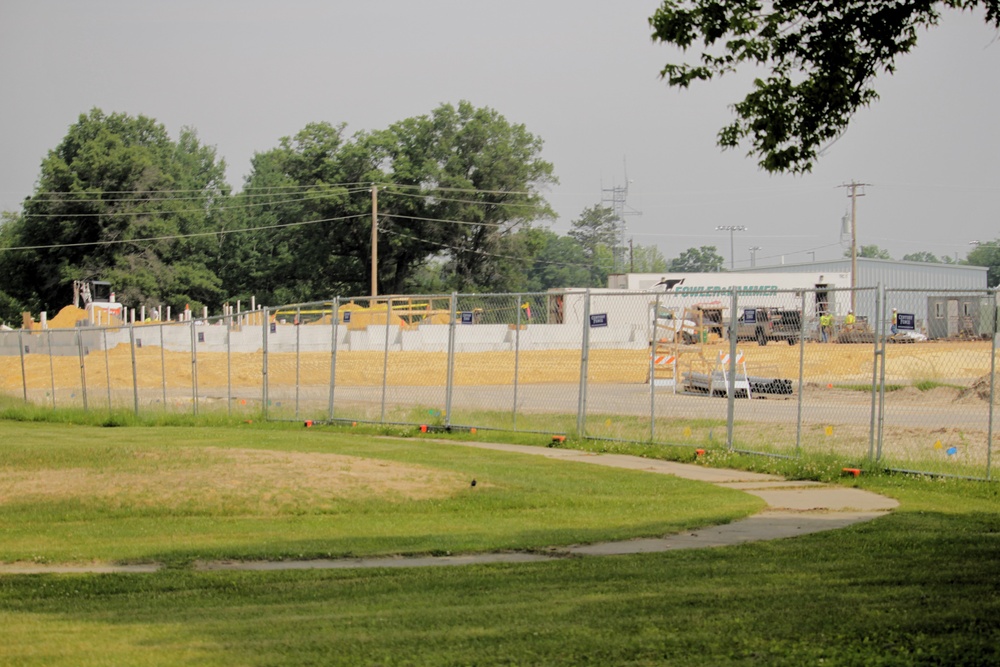 June 2025 construction operations for $55.75 million Collective Training Officers Quarters Project at Fort McCoy