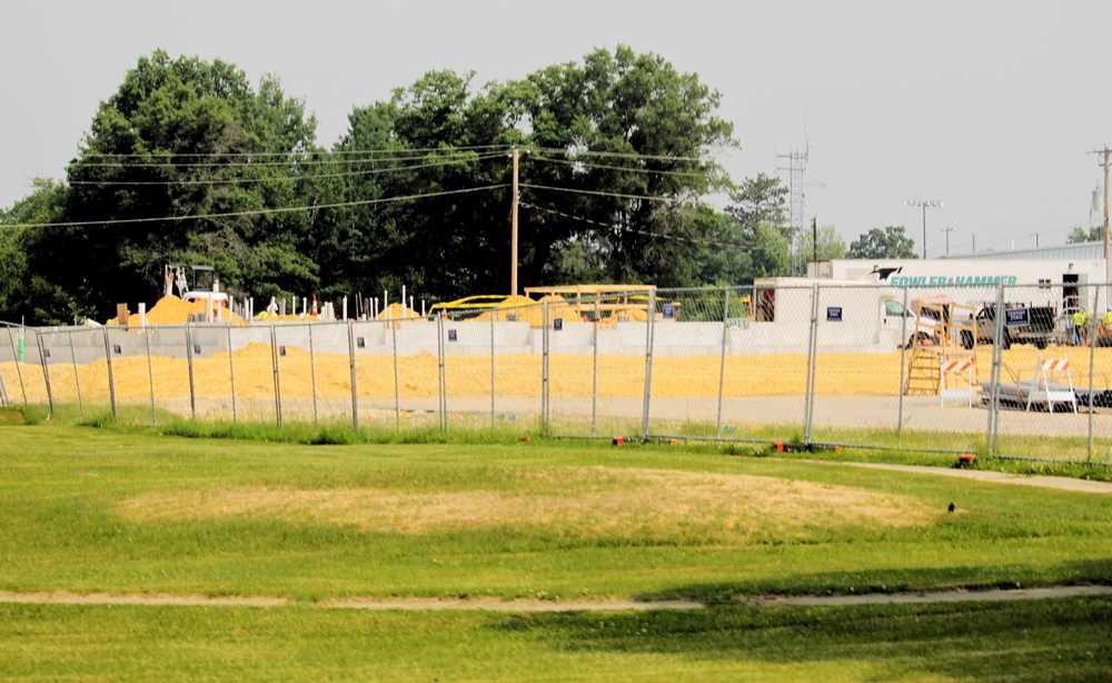 June 2025 construction operations for $55.75 million Collective Training Officers Quarters Project at Fort McCoy