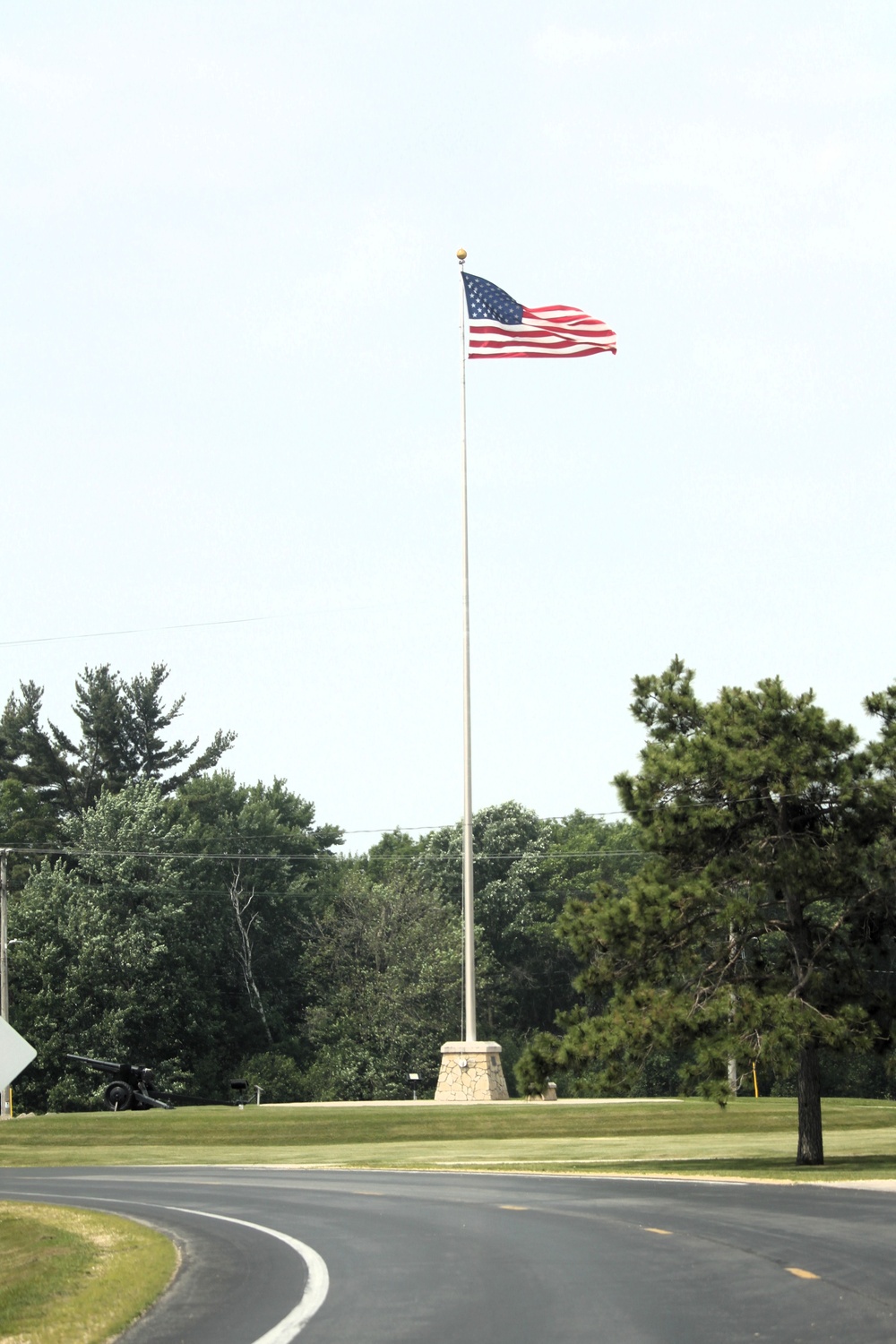 American Flag and Fort McCoy