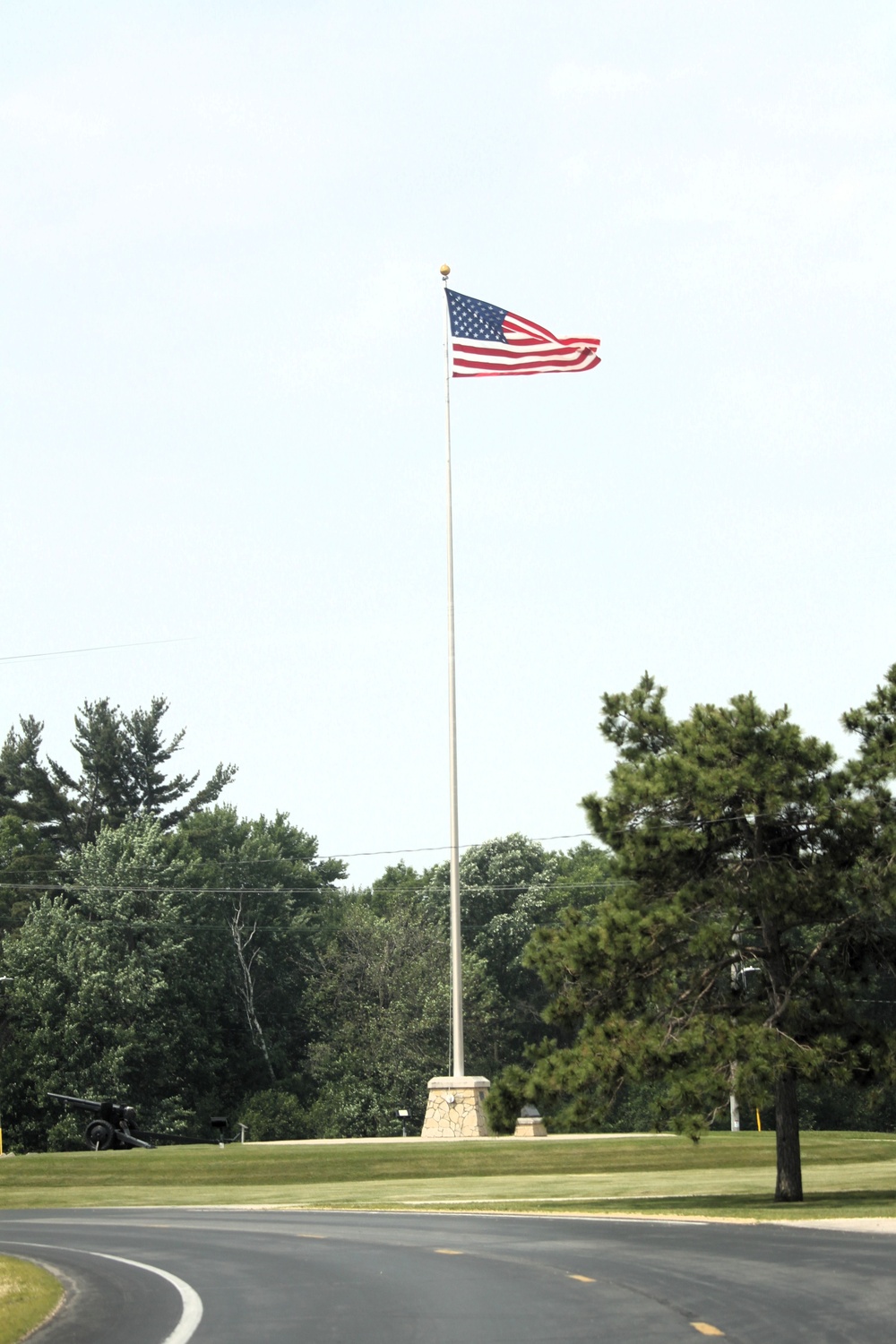 American Flag and Fort McCoy