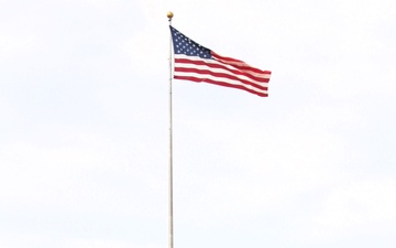 American Flag and Fort McCoy