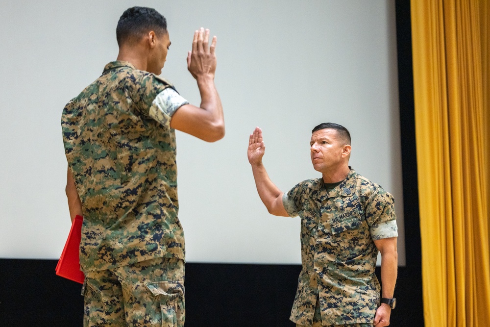 Sgt. Major Rivera Reenlistment Ceremony