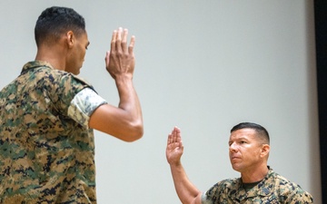 Sgt. Major Rivera Reenlistment Ceremony