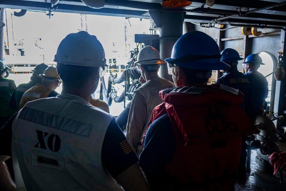 Nimitz Conducts a Replenishment-at-Sea