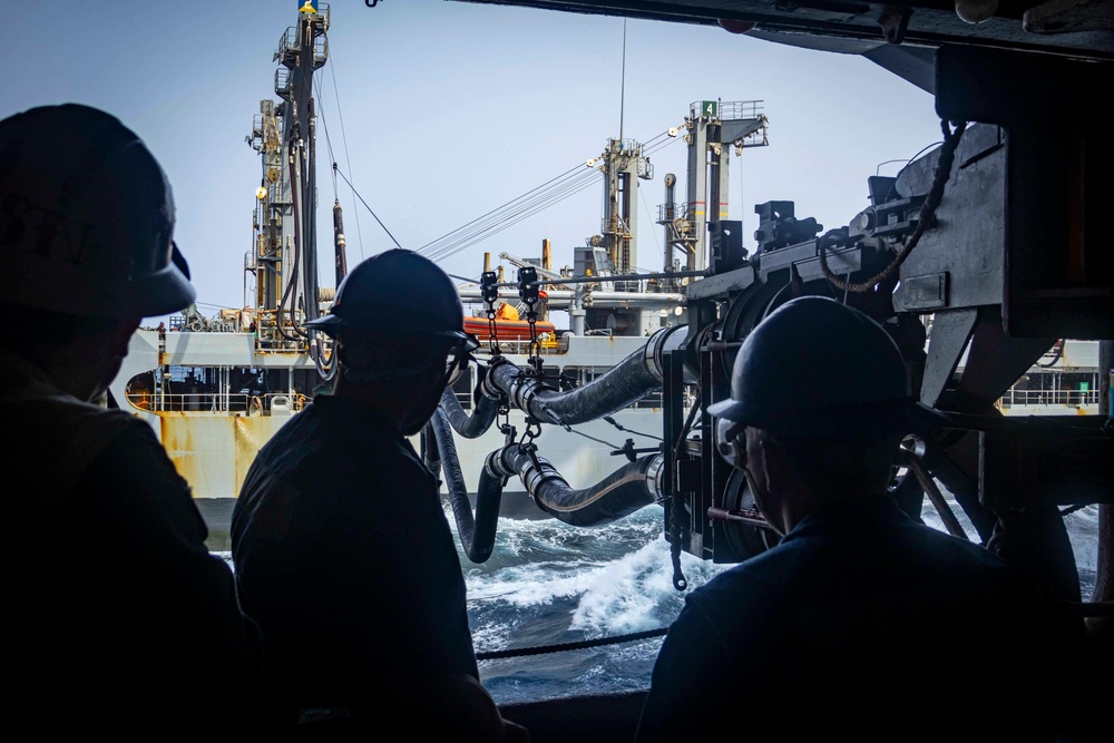 Nimitz Conducts a Replenishment-at-Sea