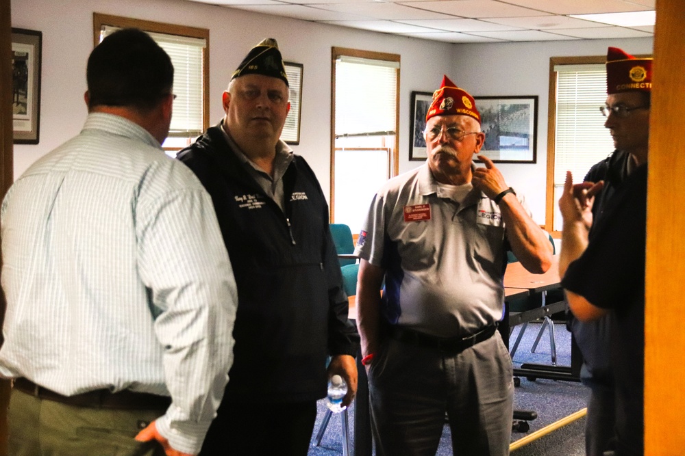 American Legion national commander, representatives visit Fort McCoy, meet leadership