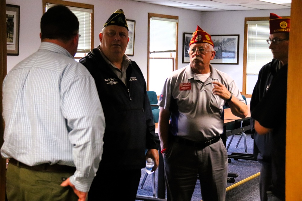 American Legion national commander, representatives visit Fort McCoy, meet leadership