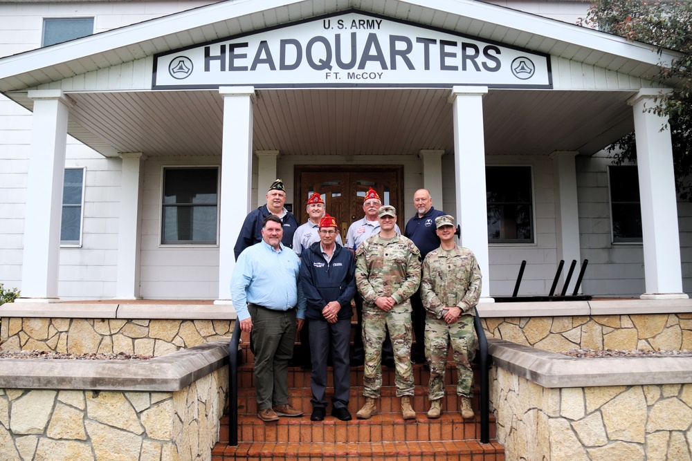 American Legion national commander, representatives visit Fort McCoy, meet leadership