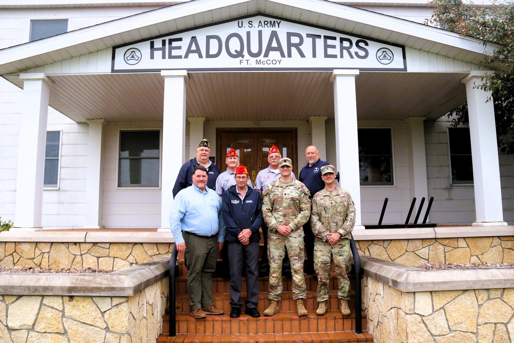 American Legion national commander, representatives visit Fort McCoy, meet leadership