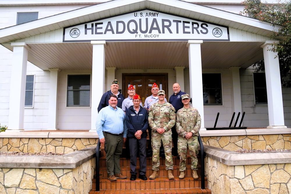 American Legion national commander, representatives visit Fort McCoy, meet leadership