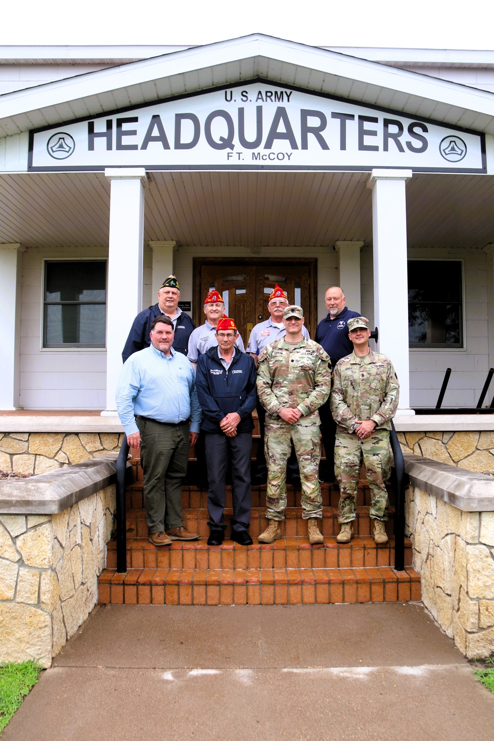 American Legion national commander, representatives visit Fort McCoy, meet leadership