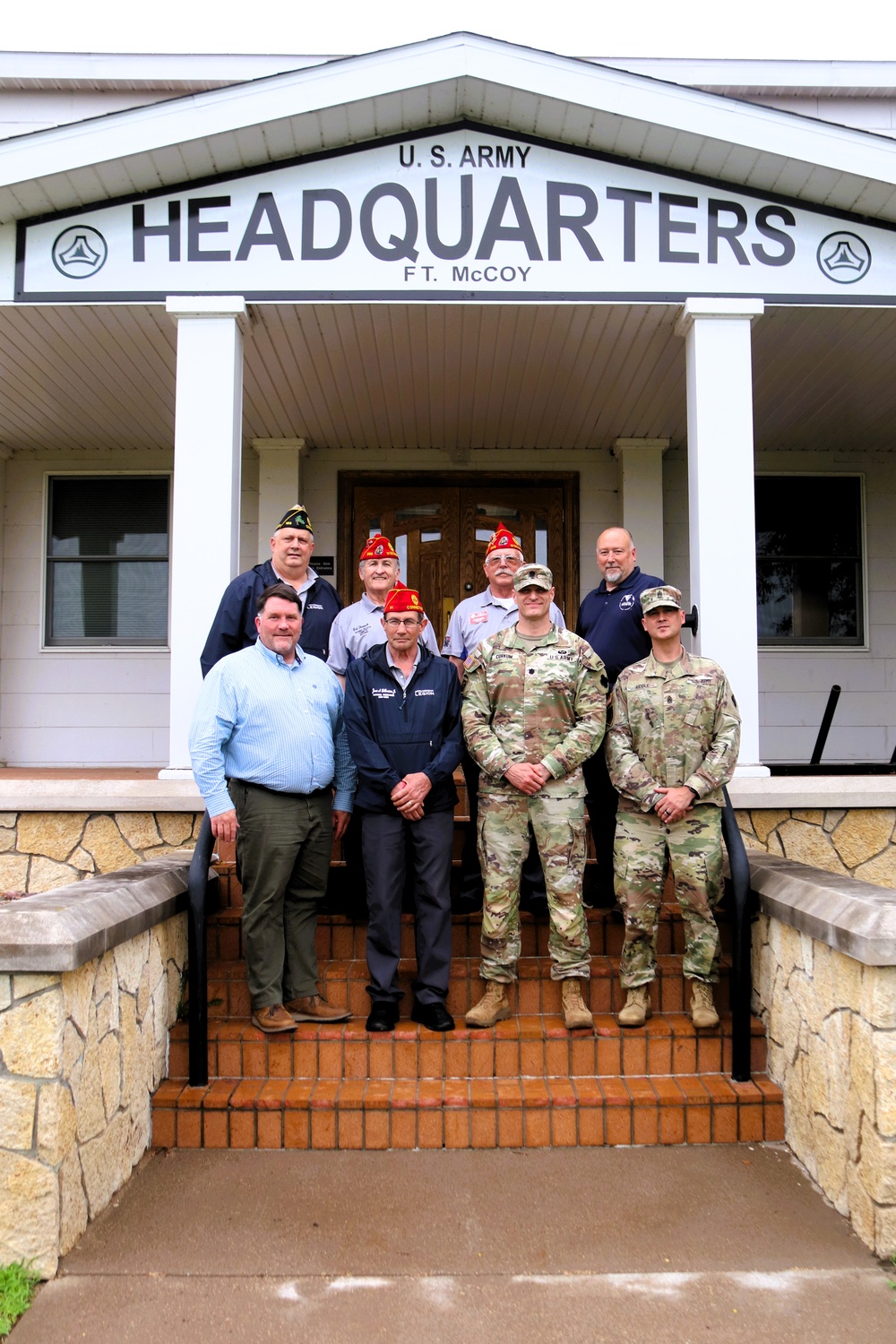 American Legion national commander, representatives visit Fort McCoy, meet leadership