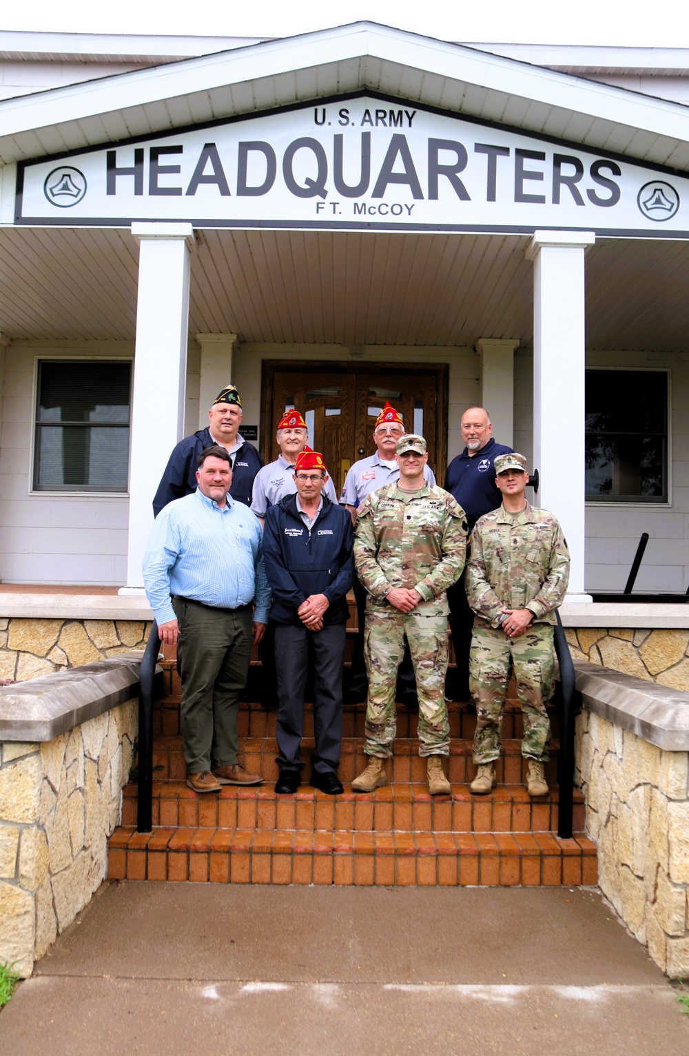 American Legion national commander, representatives visit Fort McCoy, meet leadership