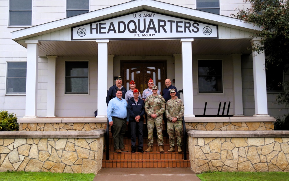 American Legion national commander, representatives visit Fort McCoy, meet leadership
