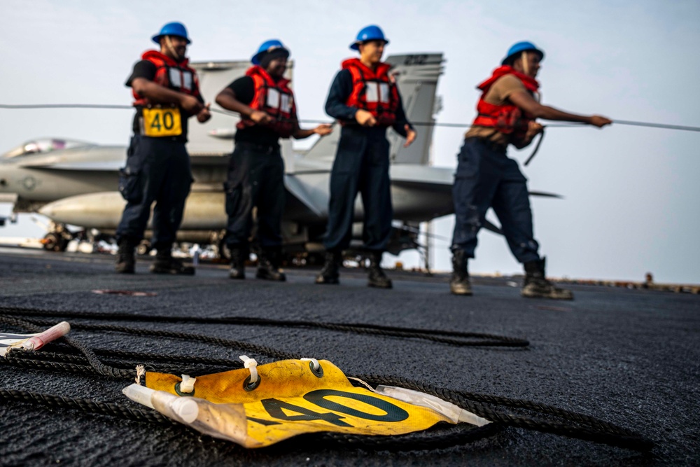 Nimitz Conducts a Replenishment-at-Sea