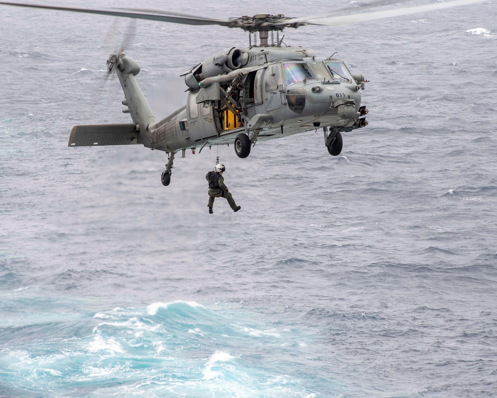 Nimitz Conducts Search-and-Rescue Drills