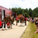 Hundreds attend Clydesdales visit to Fort McCoy; parade held at Pine View Campground