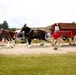 Hundreds attend Clydesdales visit to Fort McCoy; parade held at Pine View Campground